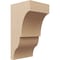Ekena Millwork 8"W x 8"D x 16"H Wide Asheboro Rough Cedar Woodgrain TimberThane Corbel, Primed Tan CORUR08X08X16ASHRCPR - alternate 1